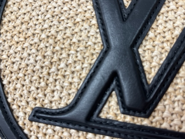 ルイヴィトン LOUIS VUITTON サンジャック ニットラフィアス/レザー