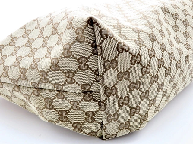 GUCCI グッチ　ジョリー ＧＧトートバッグ ベージュ/ブラック キャンバス/パテ　211975　2148103779190【437】