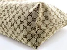 GUCCI グッチ　ジョリー ＧＧトートバッグ ベージュ/ブラック キャンバス/パテ　211975　2148103779190【437】