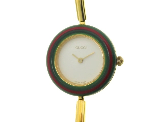 GUCCI グッチ チェンジベゼル バングルタイプ ウォッチ 時計 11/12.2