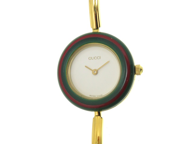 GUCCI グッチ チェンジベゼル バングルタイプ レディース腕時計 11