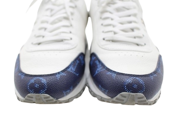 LOUIS VUITTON ルイヴィトン 靴 ランアウェイ・ライン スニーカー メンズ9(約27.5cm) マリーヌ レザー 1ADG4C 参考定価:¥174,900-