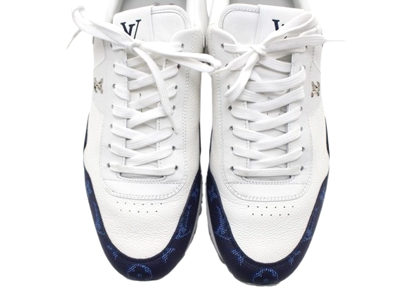 LOUIS VUITTON ルイヴィトン 靴 ランアウェイ・ライン スニーカー メンズ9(約27.5cm) マリーヌ レザー 1ADG4C 参考定価:¥174,900-