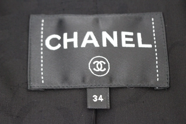 CHANEL シャネル 衣類 コート レディース34 ブラック/ネイビー アセテート/シルク P54623V38296 (2148103614200)【200】