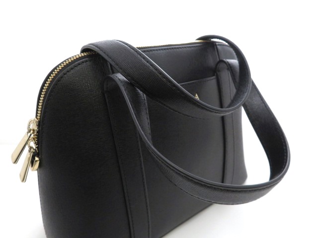 未使用級 FURLA フルラ 2WAY ハンドバッグ ショルダー ブラック レザ 極美品 フルラ FURLA ハンドバッグ 2way ショルダー ブラック
