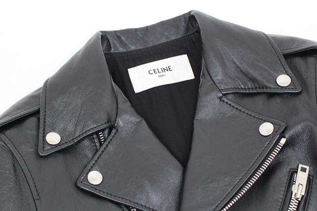 CELINE セリーヌ 衣類 クラシックバイカー レザージャケット 