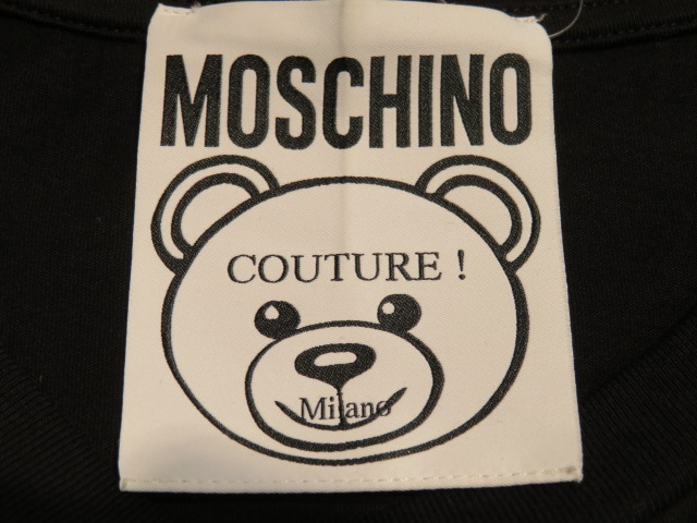 MOSCHINO モスキーノ Tシャツ メンズ 48 ブラック テディベア コットン （2143200471053） 【432】  の購入なら「質」の大黒屋（公式）