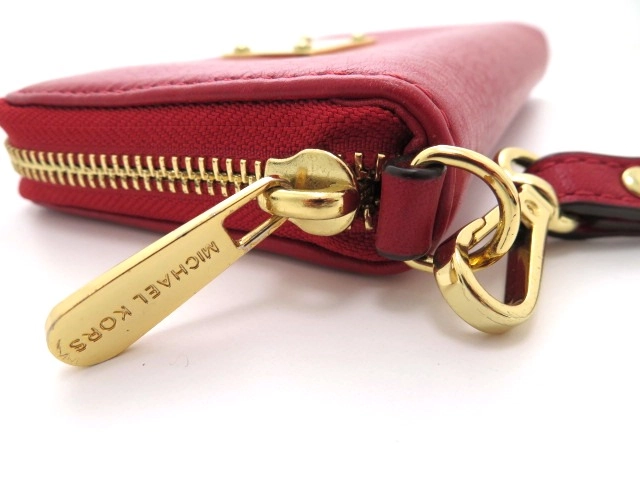 MICHAEL KORS マイケルコース マルチケース カーフ レッド【473】