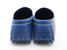 LOUIS VUITTON ルイヴィトン 靴 ローファー メンズ7(約26cm) ブルー レザー/ダミエ・アンフィニ (2148103772009) 【200】