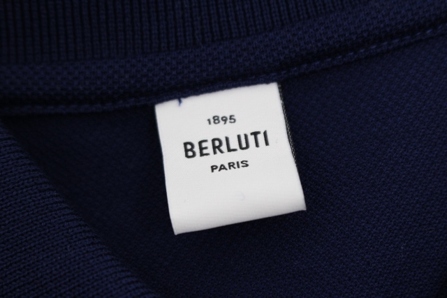 Berluti ベルルッティ 衣類 ポロシャツ メンズ S ネイビー レザー