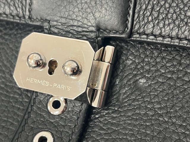 HERMES エルメス サックアデペッシュ38 マチ2 ブラック/トリヨン/SV