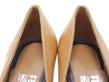Salvatore Ferragamo フェラガモ 靴 ガンチーニパンプス レディース6(約23.5cm) ブラウン カーフ (2147100545180) 【200】