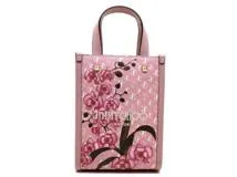 JIMMY CHOO ジミーチュウ ミニ ノースサウス トート ピンク PVC/レザー 2WAYバッグ 2120000300097【200】