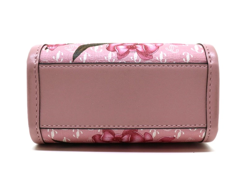 JIMMY CHOO ジミーチュウ ミニ ノースサウス トート ピンク PVC/レザー 2WAYバッグ 2120000300097【200】