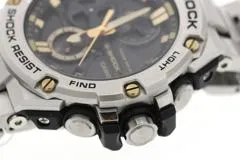 CASIO カシオ 腕時計 2023年並行品 G-SHOCK G-STEEL GST-B100D-1A9JF 樹脂／ステンレス タフソーラー Bluetooth【472】SJ