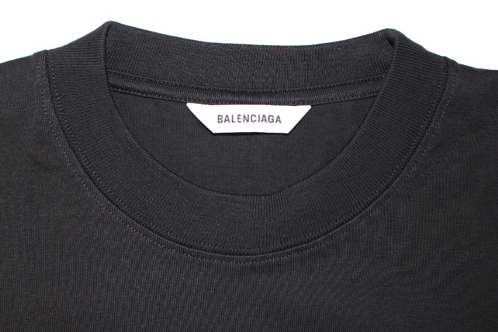 BALENCIAGA バレンシアガ 半袖Tシャツ レディースM ブラック コットン 