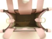 JIMMY CHOO ジミーチュウ ミニ ノースサウス トート ピンク PVC/レザー 2WAYバッグ 2120000300097【200】