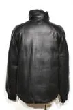 LOUIS VUITTON　ルイヴィトン　衣類　レザーダウンジャケット　メンズ48　ブラック　カーフ　2148103614187　【200】