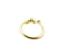 TIFFANY＆CO　ティファニー　リング　ノットＲ　　K18ピンクゴールド/ダイヤモンド　3.3g　US4.5　日本8号　70156032　2143700194452【437】