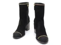 CHANEL シャネル 靴 ココマークショートブーツ レディース37