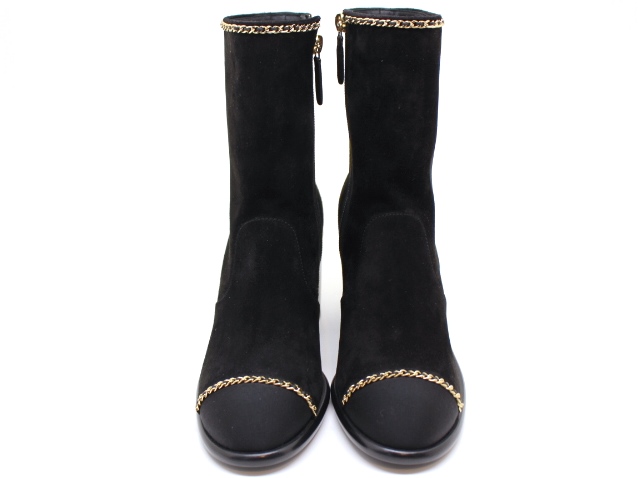 CHANEL シャネル 靴 ココマークショートブーツ レディース37 ブラック