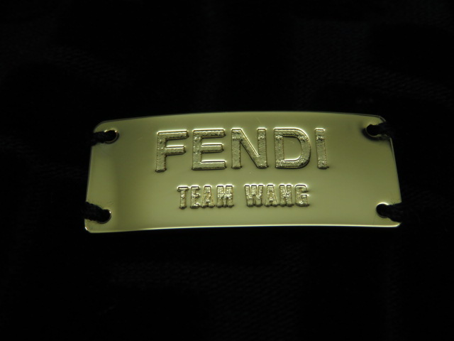 FENDI フェンディ パンツ メンズ 46 ブラック FF ベルベット コットン