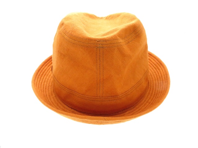 HERMES（エルメス）キャップ オレンジ サイズ:58 レディース