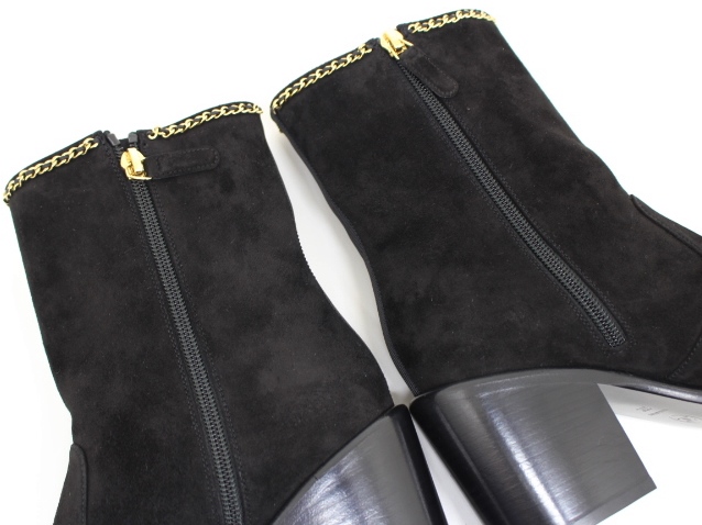 CHANEL シャネル 靴 ココマークショートブーツ レディース37 ブラック