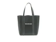 BALENCIAGA バレンシアガ エブリデイトートXXS 551815 ブラック／ホワイト レザー【430】2148103559167  の購入なら「質」の大黒屋（公式）