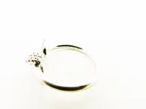 TIFFANY＆CO　ティファニー　リング　ノットＲ　K18ホワイトゴールド/ダイヤモンド　3.7g　ＵS4.5　日本8号　70302799　2143700194445【437】