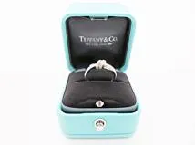 TIFFANY＆CO　ティファニー　リング　ノットＲ　K18ホワイトゴールド/ダイヤモンド　3.7g　ＵS4.5　日本8号　70302799　2143700194445【437】