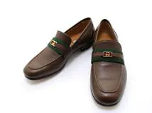 GUCCI グッチ ローファー ホースビット レザー ダークブラウン