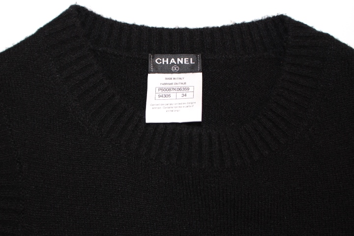 CHANEL シャネル ニットワンピース レディース34 ブラック カシミヤ