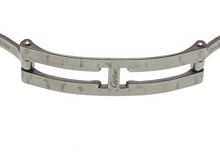 Cartier カルティエ 腕時計 ロードスターSM W62017V3 SS/SS ピンク文字盤 クオーツ【472】MN