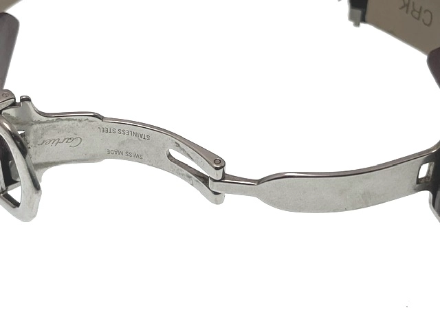 Cartier カルティエ 腕時計 ロードスターSM W62017V3 SS/SS ピンク文字盤 クオーツ【472】MN