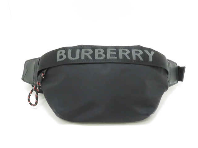 Burberry　バーバリー　ボディバッグ　8025668　ブラック　ナイロン/レザー【430】2148103558672