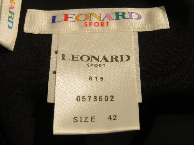 LEONARD SPORT レオナール スポーツ パンツ レディース 42 ブラック