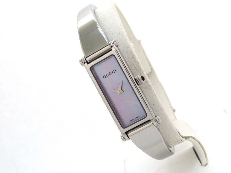GUCCI グッチ 時計 1500L ピンクシェル SS クォーツ 【433】 の