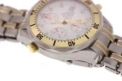 OMEGA オメガ 腕時計 シーマスター ダイバー300m クロノグラフ 2398.20.00 K18イエローゴールド/ステンレス ホワイト文字盤 自動巻き【472】SJ