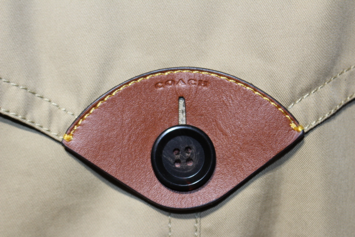 COACH コーチ トレンチコート レディースXS ベージュ ヒョウ柄