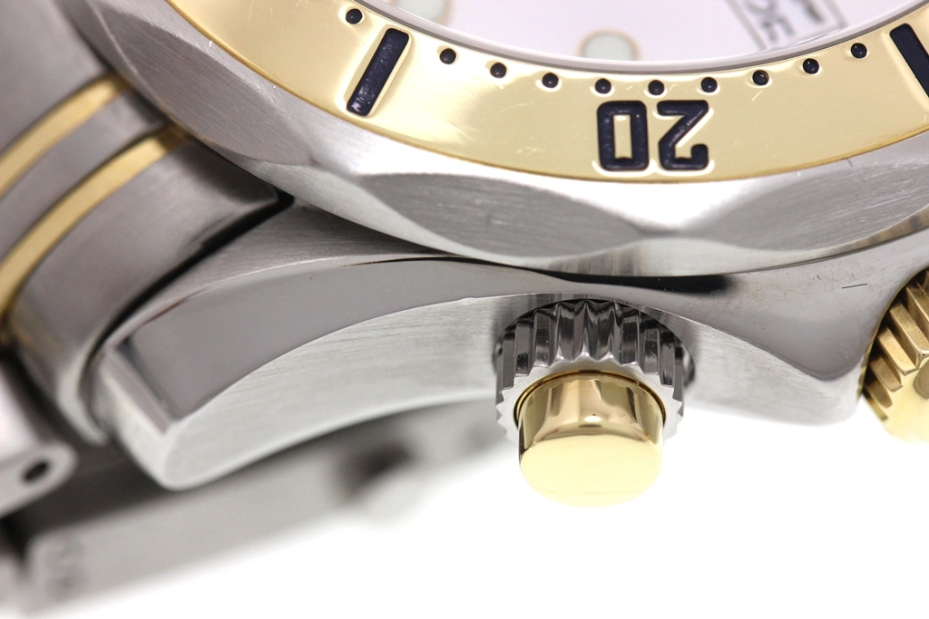 OMEGA オメガ 腕時計 シーマスター ダイバー300m クロノグラフ 2398.20.00 K18イエローゴールド/ステンレス ホワイト文字盤 自動巻き【472】SJ