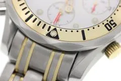 OMEGA オメガ 腕時計 シーマスター ダイバー300m クロノグラフ 2398.20.00 K18イエローゴールド/ステンレス ホワイト文字盤 自動巻き【472】SJ