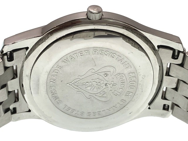 GUCCI グッチ 腕時計 5500M YA055305 ステンレススチール シルバー文字盤 クオーツ【472】MN