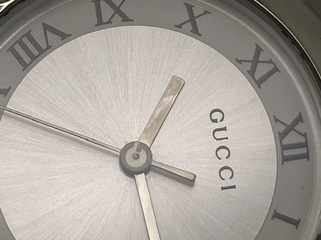 GUCCI グッチ 腕時計 5500M YA055305 ステンレススチール シルバー文字盤 クオーツ【472】MN