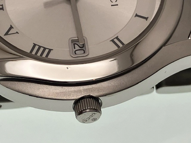 GUCCI グッチ 腕時計 5500M YA055305 ステンレススチール シルバー文字盤 クオーツ【472】MN