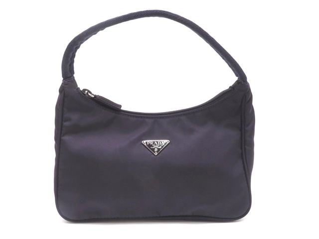 PRADA プラダ ハンドバッグ ダークパープル ナイロン 【431】 の購入 