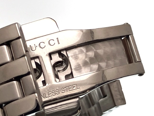 GUCCI グッチ 腕時計 5500M YA055305 ステンレススチール シルバー文字盤 クオーツ【472】MN