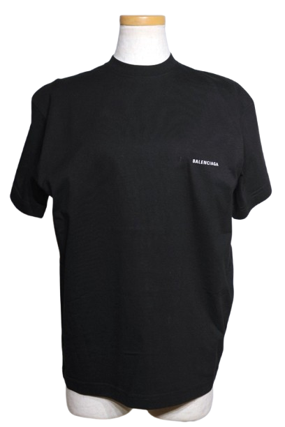 BALENCIAGA バレンシアガ のめり込む 衣類 ワンポイントロゴTシャツ 