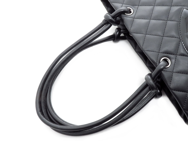 CHANEL シャネル カンボンライン ミディアムトート ブラック