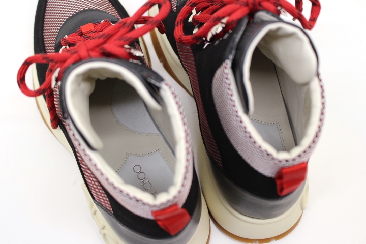 JIMMY CHOO ジミーチュウ スニーカー ブーツ メンズ41 ブラック JIMMY CHOO ジミーチュウ スニーカー ブーツ メンズ41 ブラック